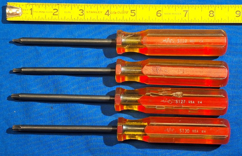 Vintage mac tools 4pc red - mac, &