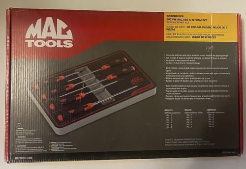 Mac tools sdrpbm6fr 6pc red - red, ph